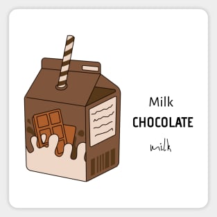 Milk Chocolate Milk Magnet